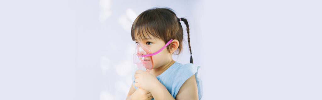 baby having RSV treatment